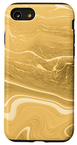 iPhone SE (2020) / 7 / 8 Tan Brown Black Green White Swirl Pattern AEP207 Case
