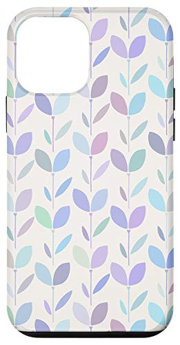 iPhone 12 mini Leaves Cyan Blue Purple Green Teal Tan Brown AEP652 Case