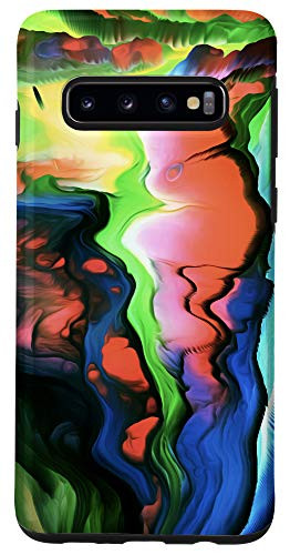 Galaxy S10 Blue Green Red Yellow Orange Pattern AEH130 Case