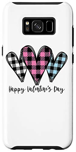 Galaxy S8plus Buffalo Check Plaid Hearts Valentine Love Valentine's Day Case