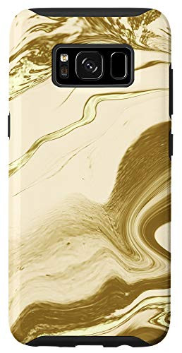 Galaxy S8 Yellow Tan Brown Green Swirl Pattern AEP163 Case