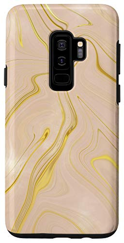 Galaxy S9plus Tan Brown Pink Yellow White Swirl Pattern AEP269 Case
