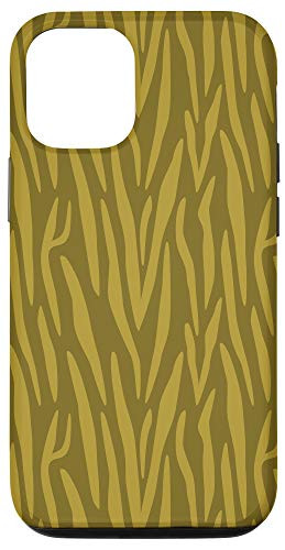 iPhone 12/12 Pro Dark Green Olive Zebra Print Animal AEW165 Case