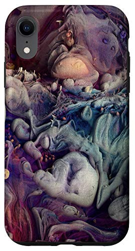 iPhone XR Blue Green Yellow Orange Purple Pattern AEH237 Case
