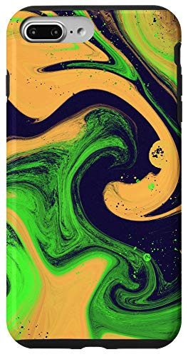 iPhone 7 Plus/8 Plus Yellow Orange Green Brown Black Pattern AEH046 Case