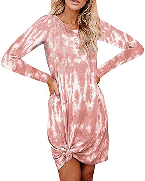 PRETTYGARDEN Womens Casual Tie Dye Short Dress Crew Neck Sleeveless Loose T Shirt Mini Dress PRETTYGARDEN Womens Casual Tie Dye Short Dress Crew Neck Sleeveless Loose T Shirt Mini Dress