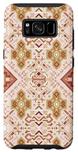 Galaxy S8 Tan Brown Pink Orange Red Maroon Purple Pattern AEP080 Case