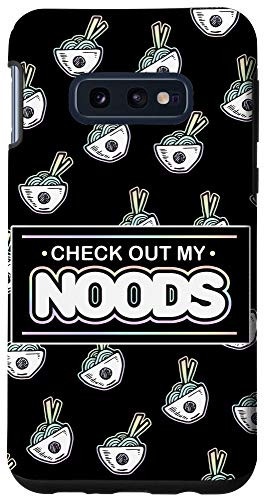 Galaxy S10e Check Out My Noods   Pastel Goth Vaporwave Aesthetic Case