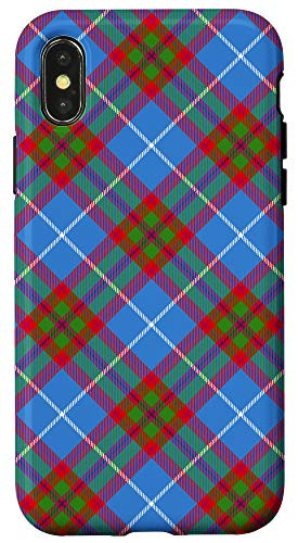 iPhone X/XS Edinburgh Alt Tartan Plaid Scottish Clan Family Pattern Case