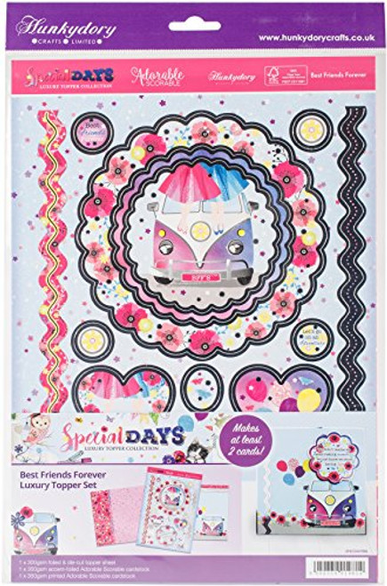 HunkyDory Crafts SPECDAY906 Special Days A4 Topper Set-Best Friends Forever HunkyDory Crafts SPECDAY906 Special Days A4 Topper Set-Best Friends Forever