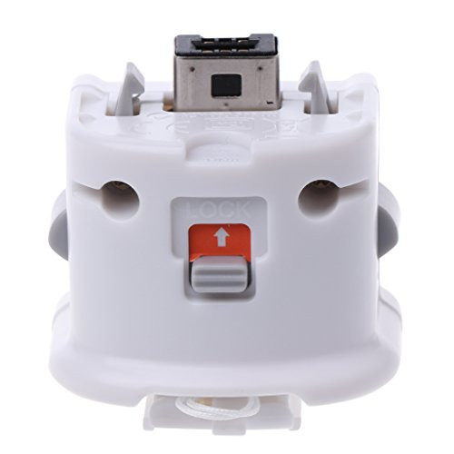 Wuliuen 1Piece External Motion Plus Adapter Sensor for Nintendo Wii/Wii U Remote Controller White