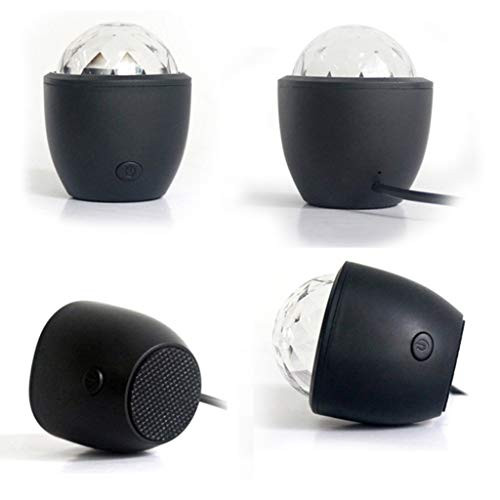 DJ Stage Sound Control Lights, Ktv Disco Bar Led Atmosphere Lights, Mini Colorful USB Crystal Magic Ball Lights,