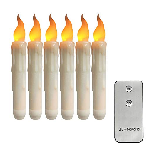 6pcs Flameless Candles, LED Candles with Remote Control, Flameless Candlestick, Battery-Powered LED Candles, Electronic Candle Lights for Christmas 6pcs Flameless Candles, LED Candles with Remote Control, Flameless Candlestick, Battery-Powered LED Candles, Electronic Candle Lights for Christmas