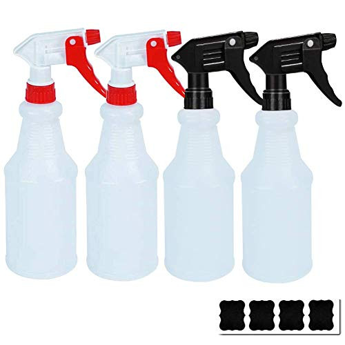 Plastic Spray Bottle 750ml/25.4oz Spraying Bottles Mist Empty Water Bottle Leak Proof for Cleaning Solution Measurements Planting Pet Heavy Duty Adjustable Nozzle