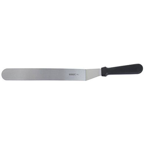 HUBERT Offset Spatula Stainless Steel with Black Polypropylene Handle - 14 inchL Blade