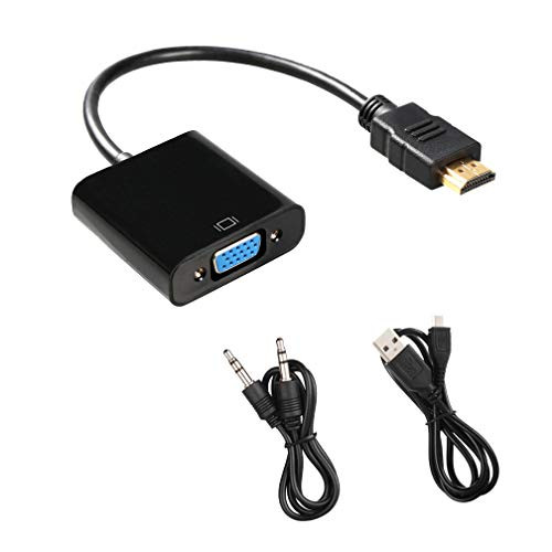 Audio, HDMI to VGA Converter (HDMI Male 