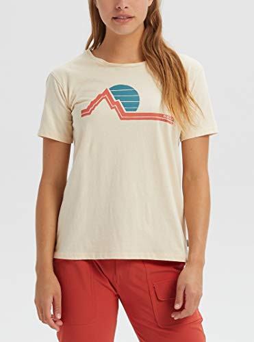 Burton Womens Classic Retro Short Sleeve, Creme Brulee, XX-Small