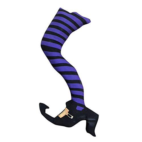 MYTZ Fun Express Upside Down Witch Legs Yard Stake Halloween Yard Decor Wicked Witch Legs Halloween Decor Halloween Decorations Outdoor