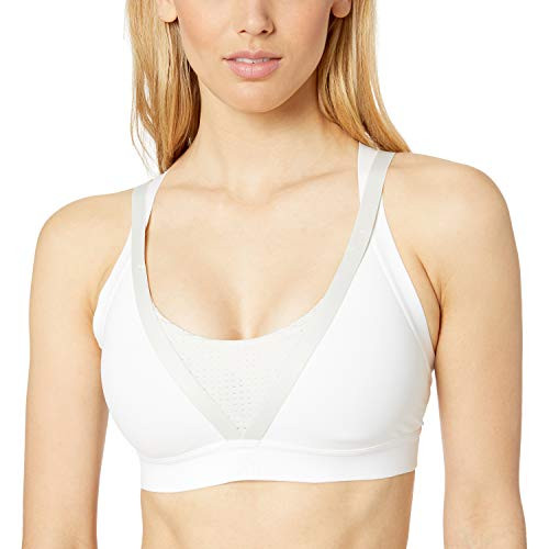 adidas Women's All Me Framing Bra, White, X-Small