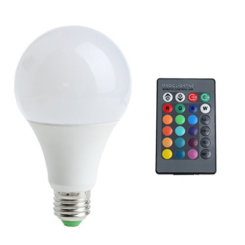 NA. Newesoutorry LED Light Bulbs, 16 Colors Wireless Remote Control 85-265V E27 LED 20W RGB Changing Light Bulb