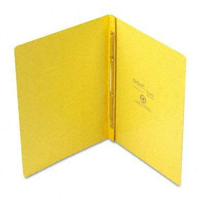 PressGuard Report Cover, Prong Clip, Letter, 3'' Capacity, Yellow, Sold as 1 Each