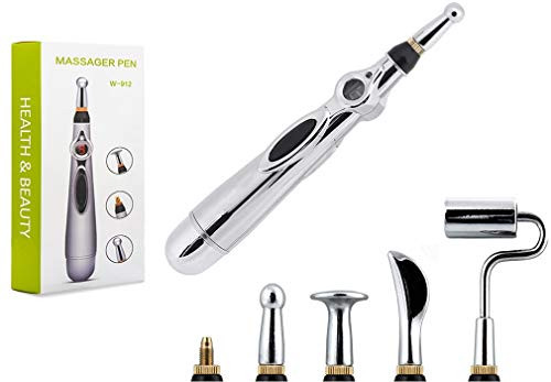Acupuncture Pen Pain Relief Therapy, Electric Pulse Energy Meridians Acupuncture Massage Pen for Pain Relief  and  Muscle Relaxation