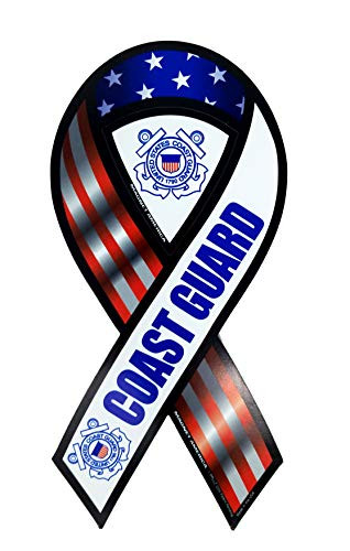 Ramson's Imports United States Coast Guard 2 in 1 Ribbon Magnet
