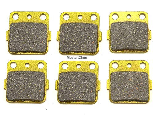 Master Chen Front Rear Brake Pads Brakes for Honda TRX250X 1987-1992 - TRX300EX 1993-2008 - TRX300X 2009-2011 - TRX400EX 1999-2008 - TRX400X 2009-2014 - 250 300 400 Fourtrax/Sportrax FA084FR MC0063