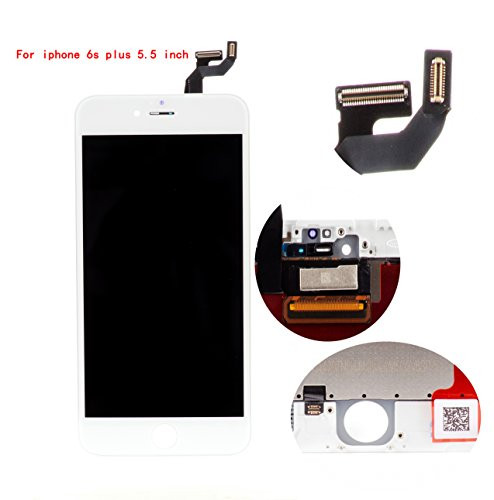 Front Glass LCD screen replacement Digitizer assembly Frame full set Display Touchscreen for iphone 6s plus 5.5" white