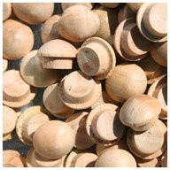 WidgetCo 5/16 inch Cherry Button Top Wood Plugs