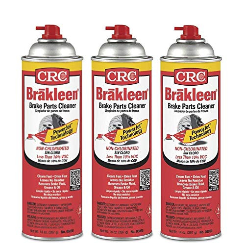CRC Brakleen 05050 Brake Parts Cleaner - 50 State Formula PowerJet Technology (Pack of 3)