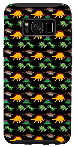 Galaxy S8 Dinosaur Phone Case Cute Colorful Dino Fun Dinosaurs Pattern Case