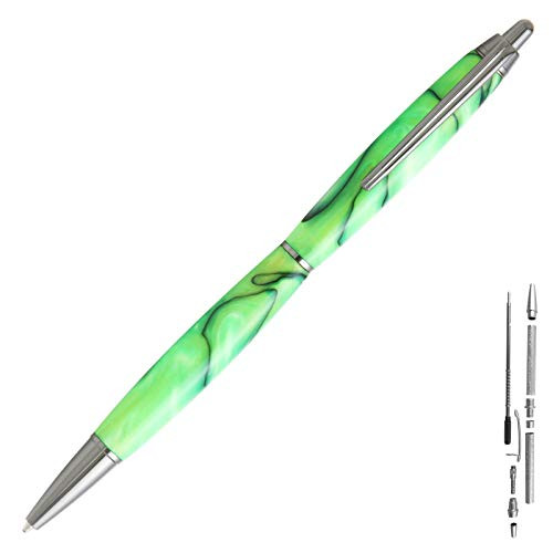 Penn State Industries PKGVCLGM Groove Click Ballpoint Pen Kit Woodturning Project (1, Gun Metal)