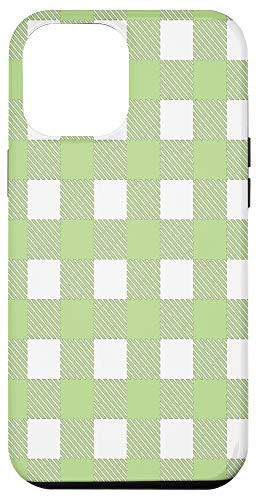 iPhone 12 Pro Max Olive Green Plaid Case