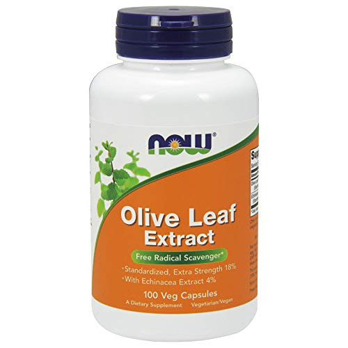 NOW Supplements, Olive Leaf Extract with Echinacea Extract 4percent, Extra Strength, Free Radical Scavenger*, 100 Veg Capsules NOW Supplements, Olive Leaf Extract with Echinacea Extract 4percent, Extra Strength, Free Radical Scavenger*, 100 Veg Capsules