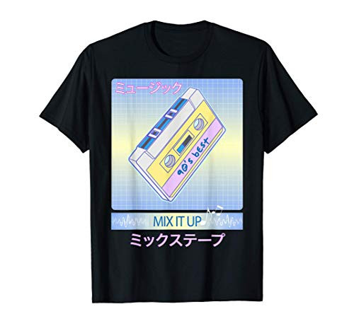 Japanese Aesthetic Vaporwave Art 1990s Mix Tape T Shirt T-Shirt Japanese Aesthetic Vaporwave Art 1990s Mix Tape T Shirt T-Shirt