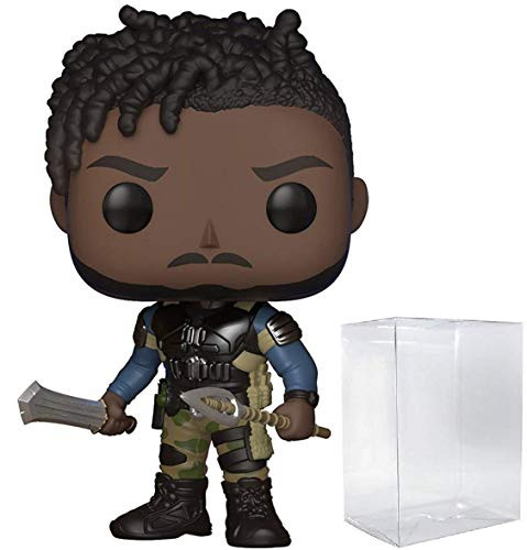 Funko Pop Marvel: Black Panther - Unmasked Erik Killmonger 278 Vinyl Figure (Bundled with Pop BOX PROTECTOR CASE)