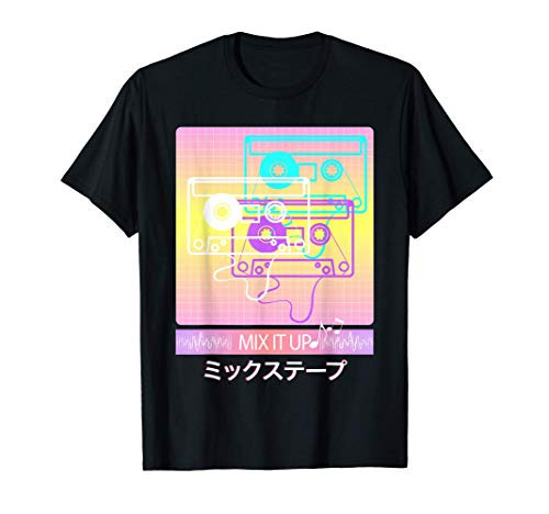Mix Tape Vaporwave Aesthetic Retro Art - Japanese Otaku T-Shirt Mix Tape Vaporwave Aesthetic Retro Art - Japanese Otaku T-Shirt