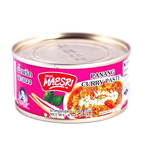 Panang Curry Paste Maesri Brand 4 Oz. ( Pack of 6 )