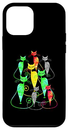 iPhone 12 mini Colorful Cat - Best Pet Kitten Kitty Paw Lover Animal Gift Case