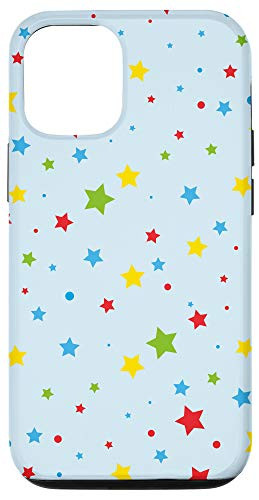 iPhone 12/12 Pro Christmas Colors Stars Pattern Cute Phone Case