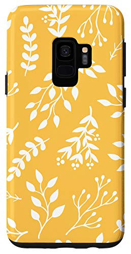 Galaxy S9 Yellow floral pattern Case