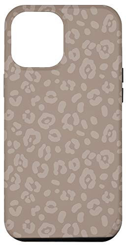 iPhone 12 Pro Max Neutral Tan - Chic Elegant Leopard Animal Print Pattern Case