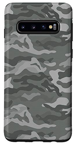 Galaxy S10 Classic Olive Green  and  Gray Camo Camouflage Pattern Case