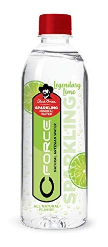 CForce Organic Lime Flavored Sparkling Water - 16.9 Fl Oz Bottles (12 Pack)