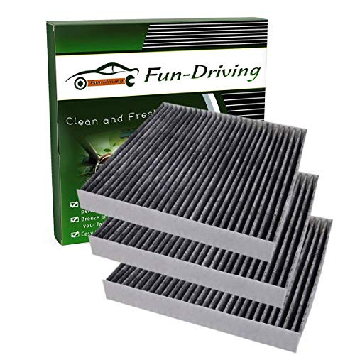 Cabin air filter for Toyota Corolla (2002~2008),Matrix (2003-2008),Replace CP133,CF10133 (Activated Carbon,3 Pack)
