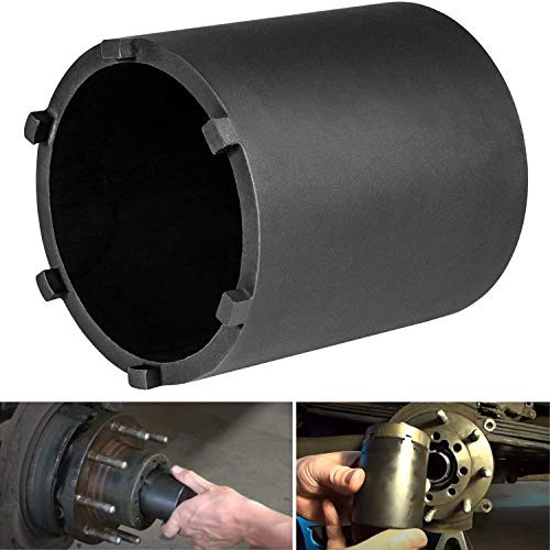 Yoursme 4 Wheel Bearing Spindle Nut Locknut Socket 6 Lug - 1/2in Drive for 3/4-Ton Vehicles with Dana 70 Series Axles
