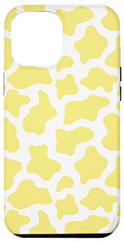 iPhone 12 Pro Max Yellow Cow Animal Print Pattern Case