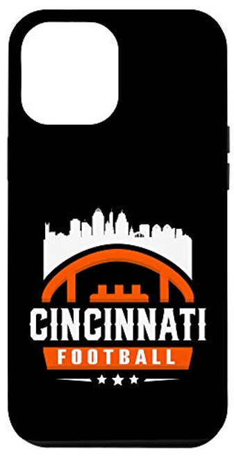 iPhone 12 Pro Max Classic Cincinnati Football Stars City Skyline Case iPhone 12 Pro Max Classic Cincinnati Football Stars City Skyline Case