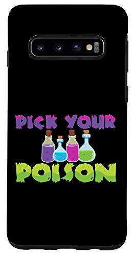 Galaxy S10 Pick your Poison Funny Halloween costume Case